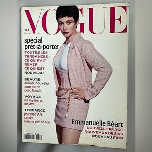 VOGUE Paris 743 February 1994 Meisel Chemetov Bruni Béart